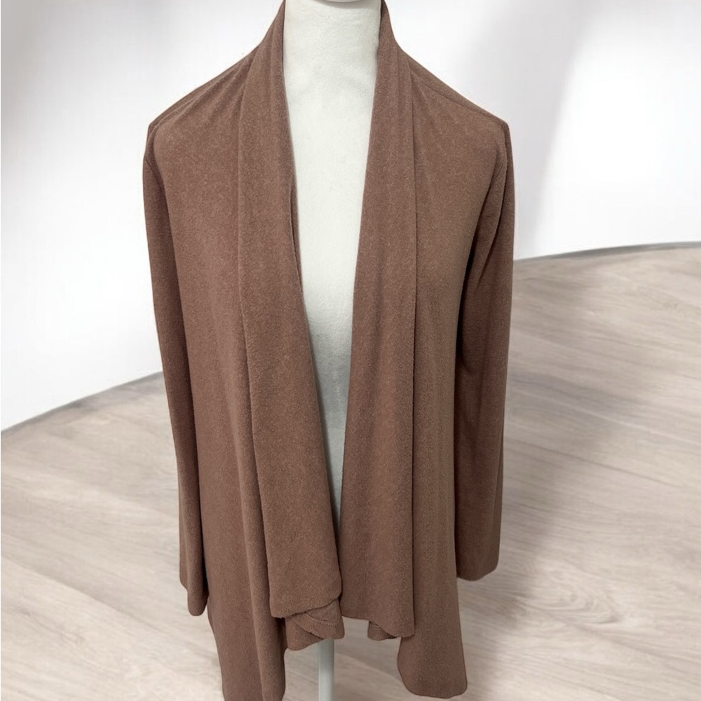 Collection by Bobeau Women’s draped open front jersey cardigan size XS
